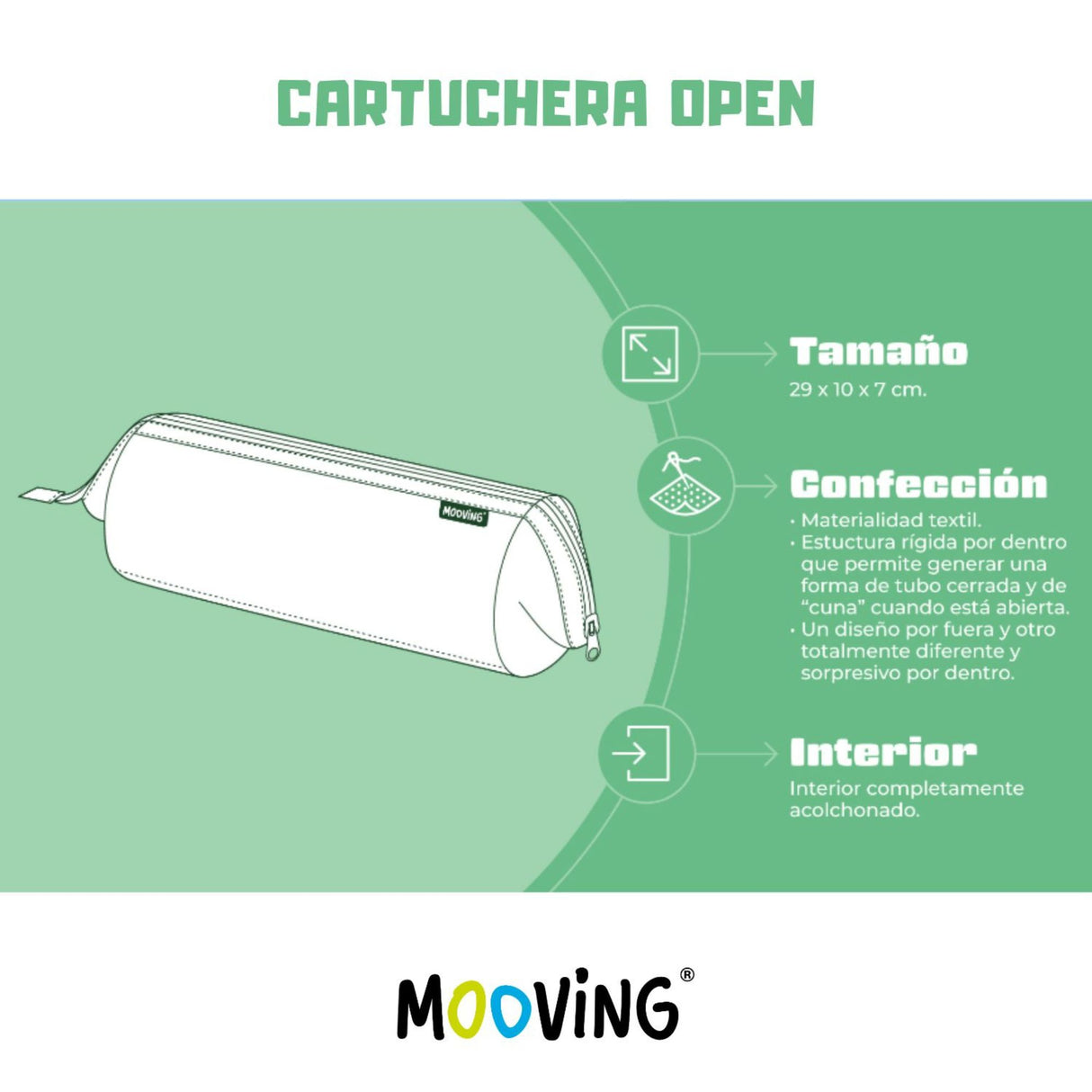 Mooving - Estuche para Lápices Open! Stitch