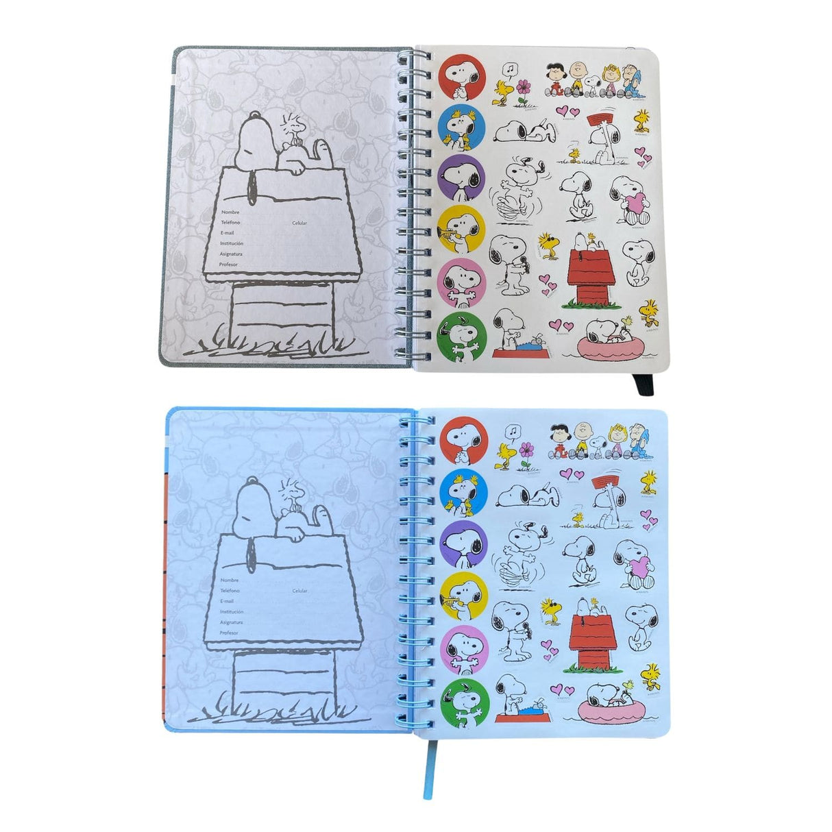 Mooving Notes - Libreta A5 Espiral Líneas Snoopy