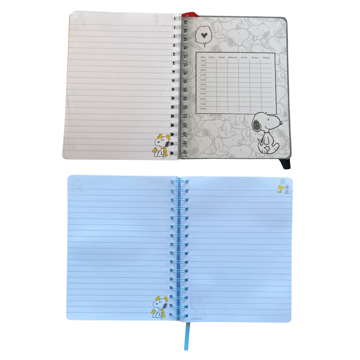 Mooving Notes - Libreta A5 Espiral Líneas Snoopy