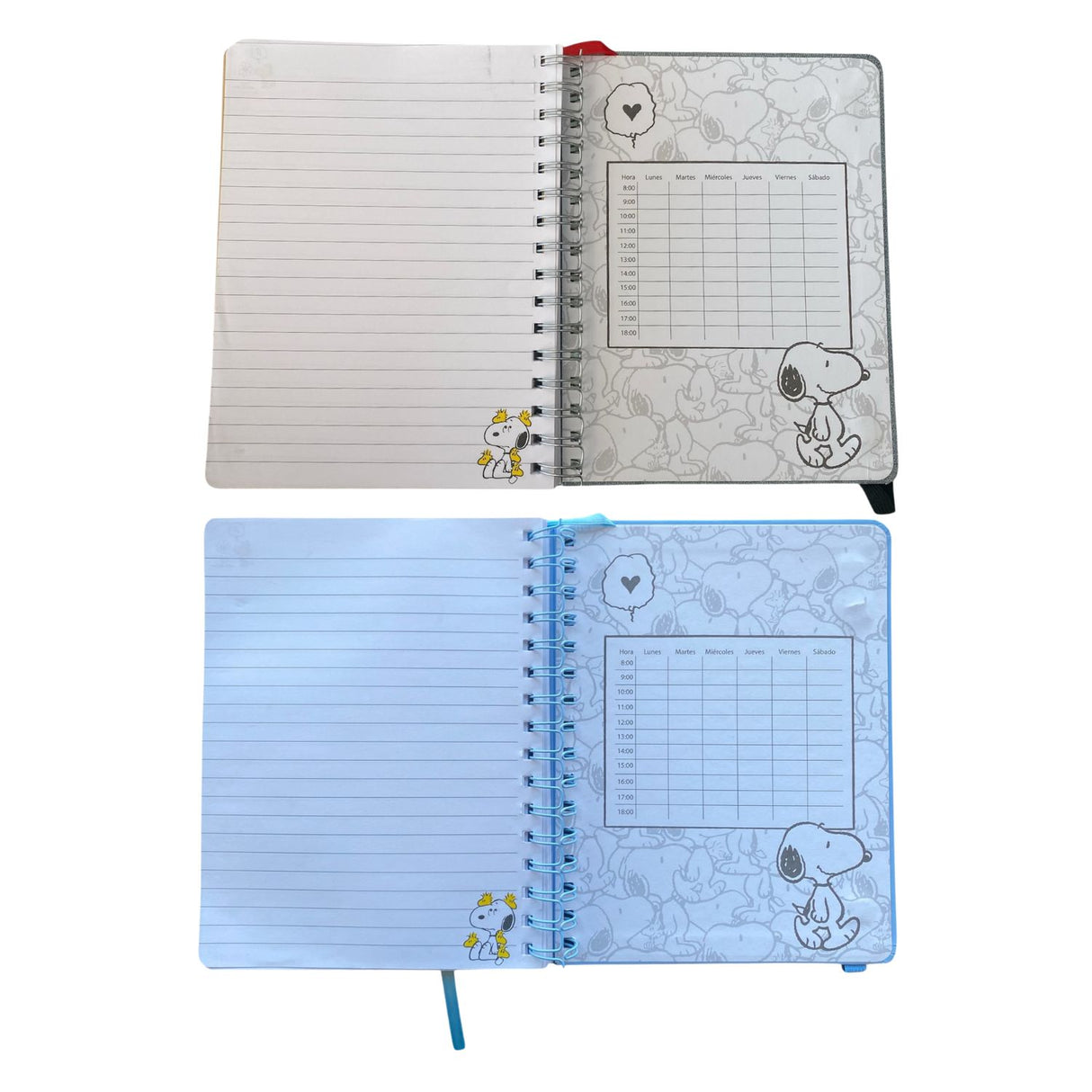 Mooving Notes - Libreta A5 Espiral Líneas Snoopy
