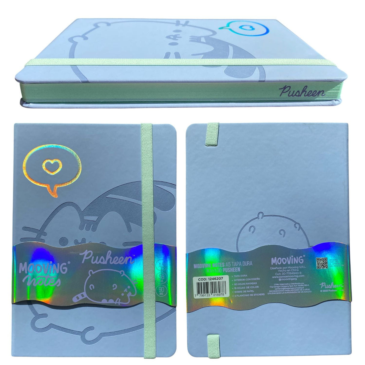 Mooving - Libreta Notes A5 Líneas Pusheen