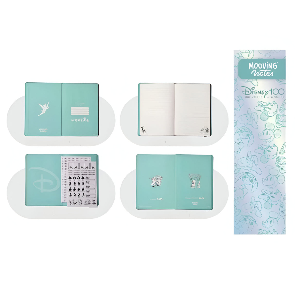 Mooving - Libreta Notes A5 Líneas Tapa Dura Disney 100 Años