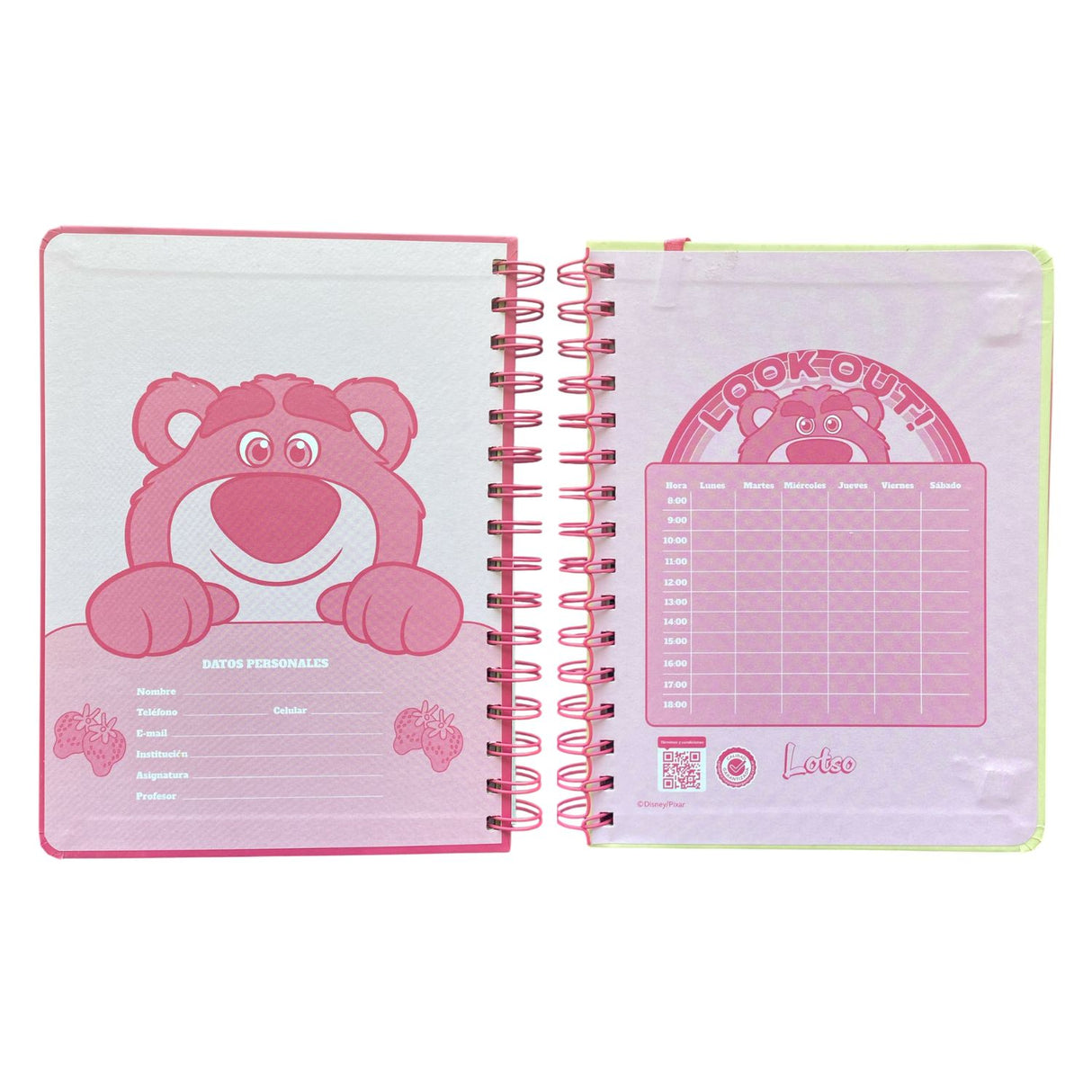 Mooving Notes - Libreta Espiral A5 Líneas Lotso