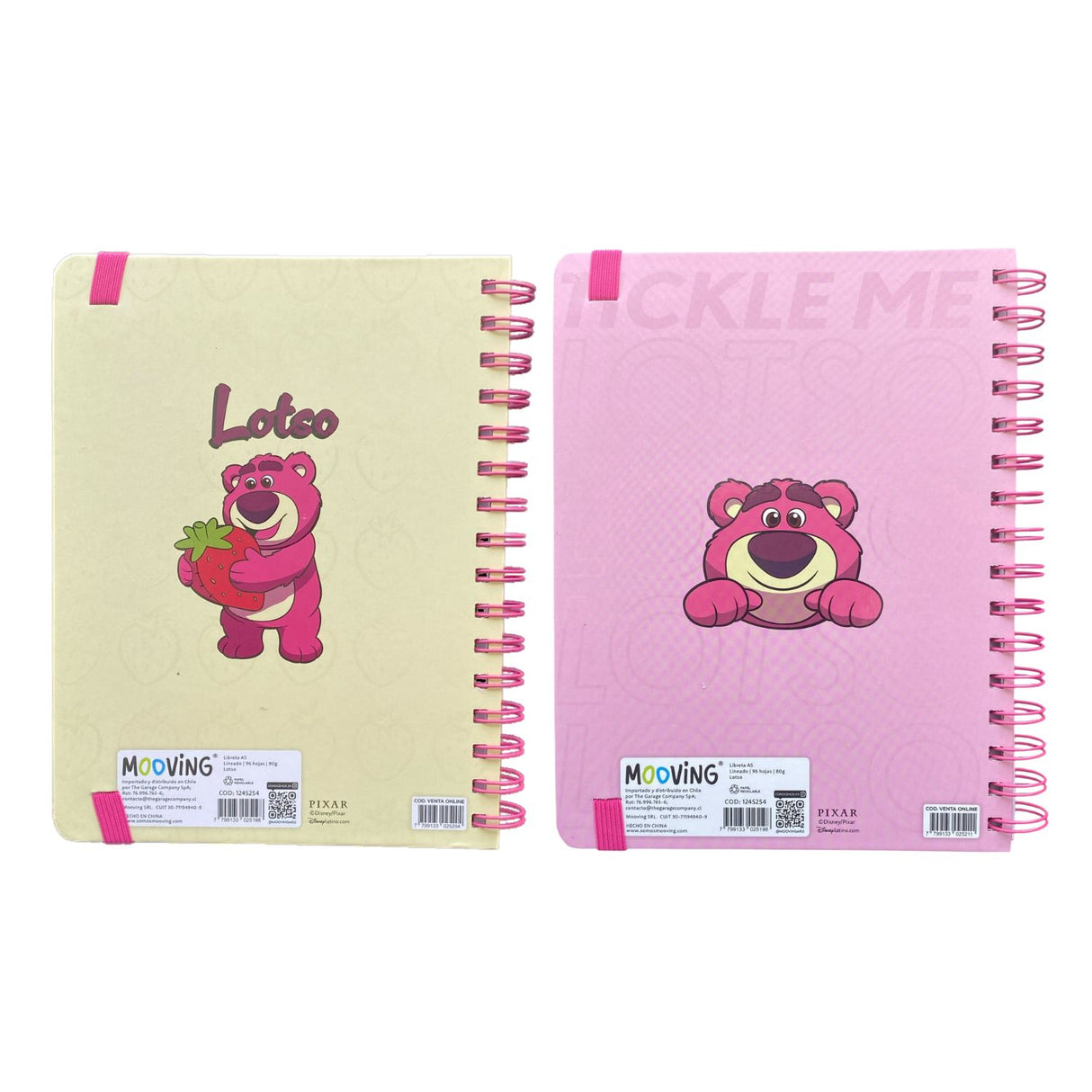Mooving Notes - Libreta Espiral A5 Líneas Lotso