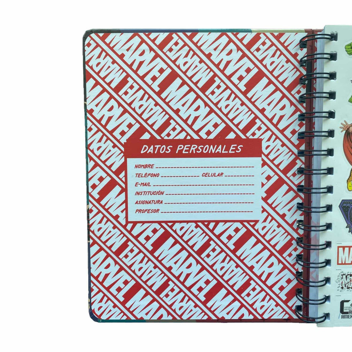 Mooving Notes - Libreta Espiral A5 Líneas Marvel