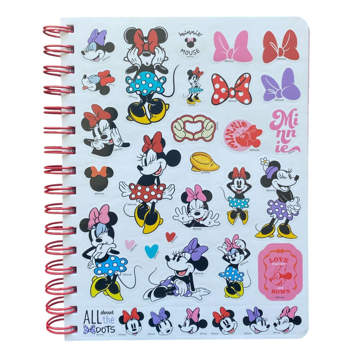 Mooving Notes - Libreta Espiral A5 Líneas Minnie