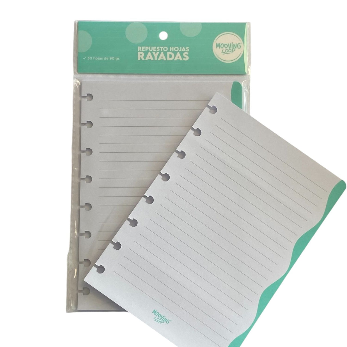 Mooving - Pack 30 Hojas para Cuadernos Loop A5