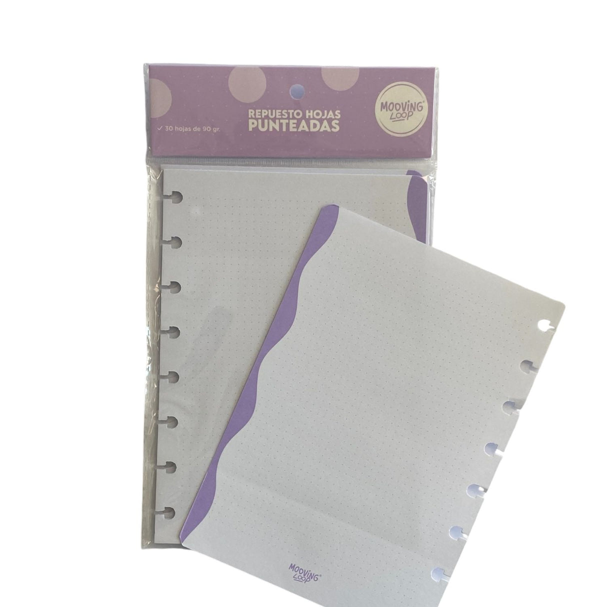 Mooving - Pack 30 Hojas para Cuadernos Loop A5