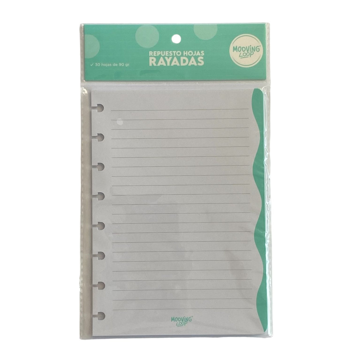 Mooving - Pack 30 Hojas para Cuadernos Loop A5