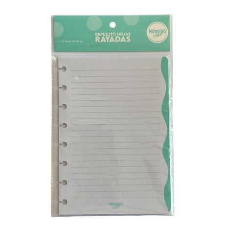 Mooving - Pack 30 Hojas para Cuadernos Loop A5