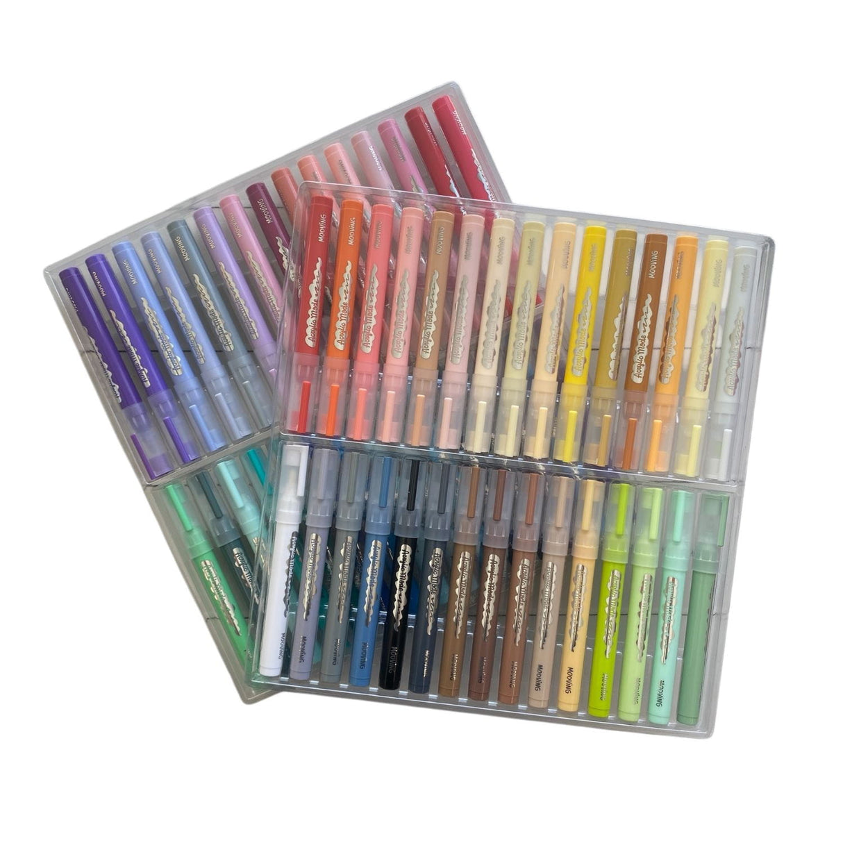 Mooving - Set 60 Marcadores Acrílicos Punta Redonda
