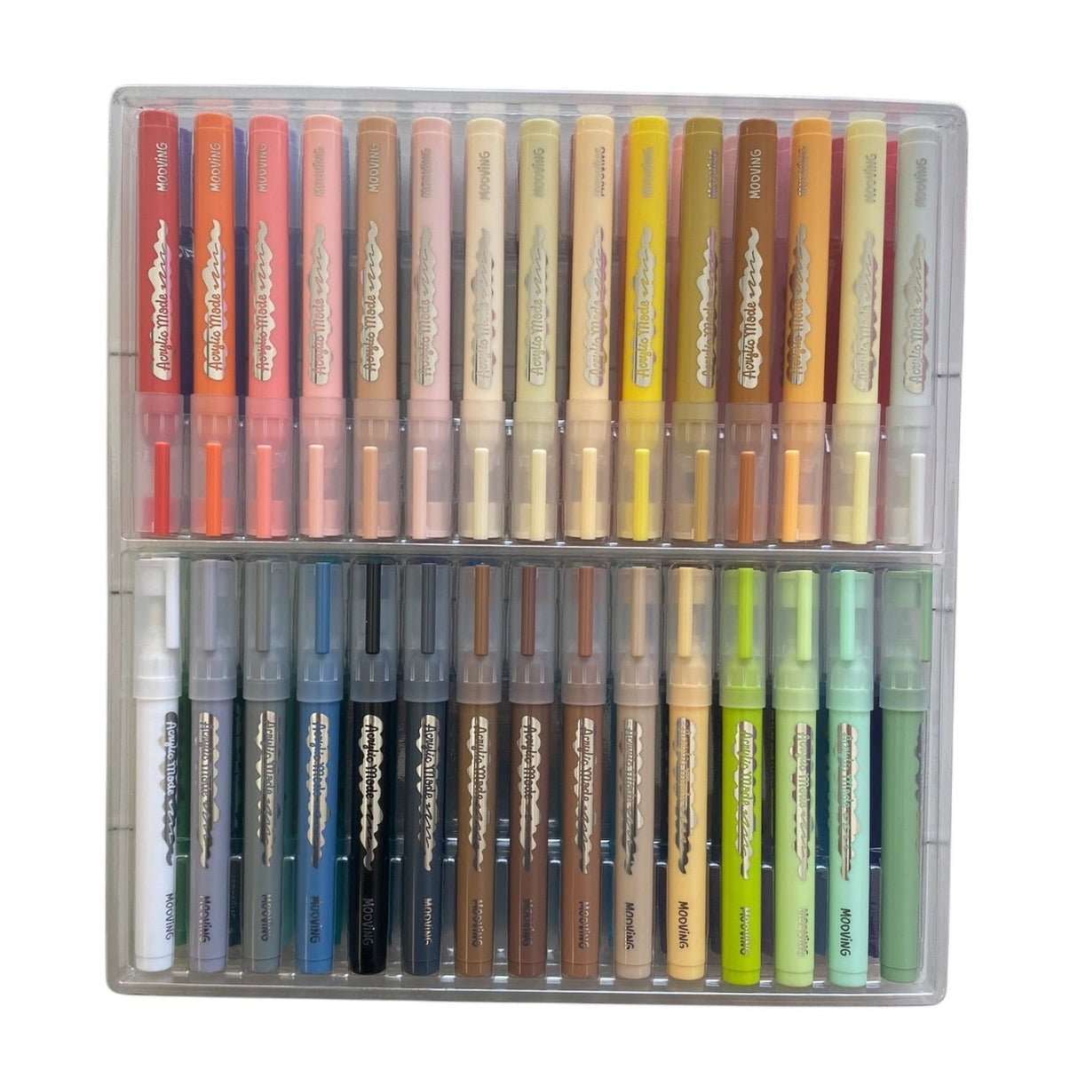 Mooving - Set 60 Marcadores Acrílicos Punta Redonda