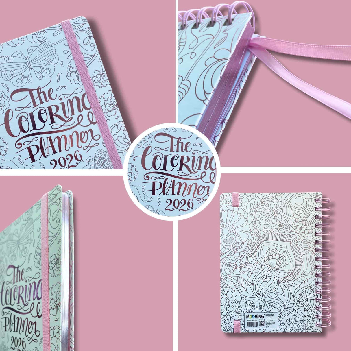 Mooving x Car Pintos - Agenda 2026 Semanal The Coloring Planner