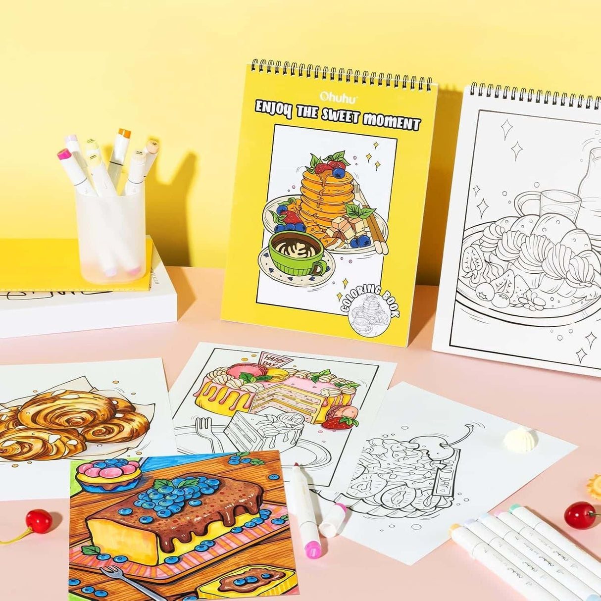 Ohuhu - Libro para Colorear Enjoy The Sweet Moment