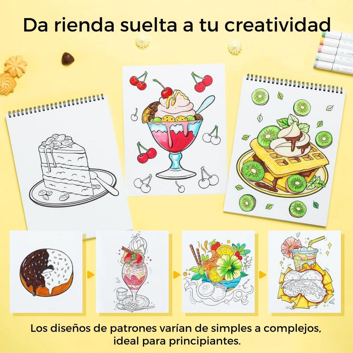 Ohuhu - Libro para Colorear Enjoy The Sweet Moment