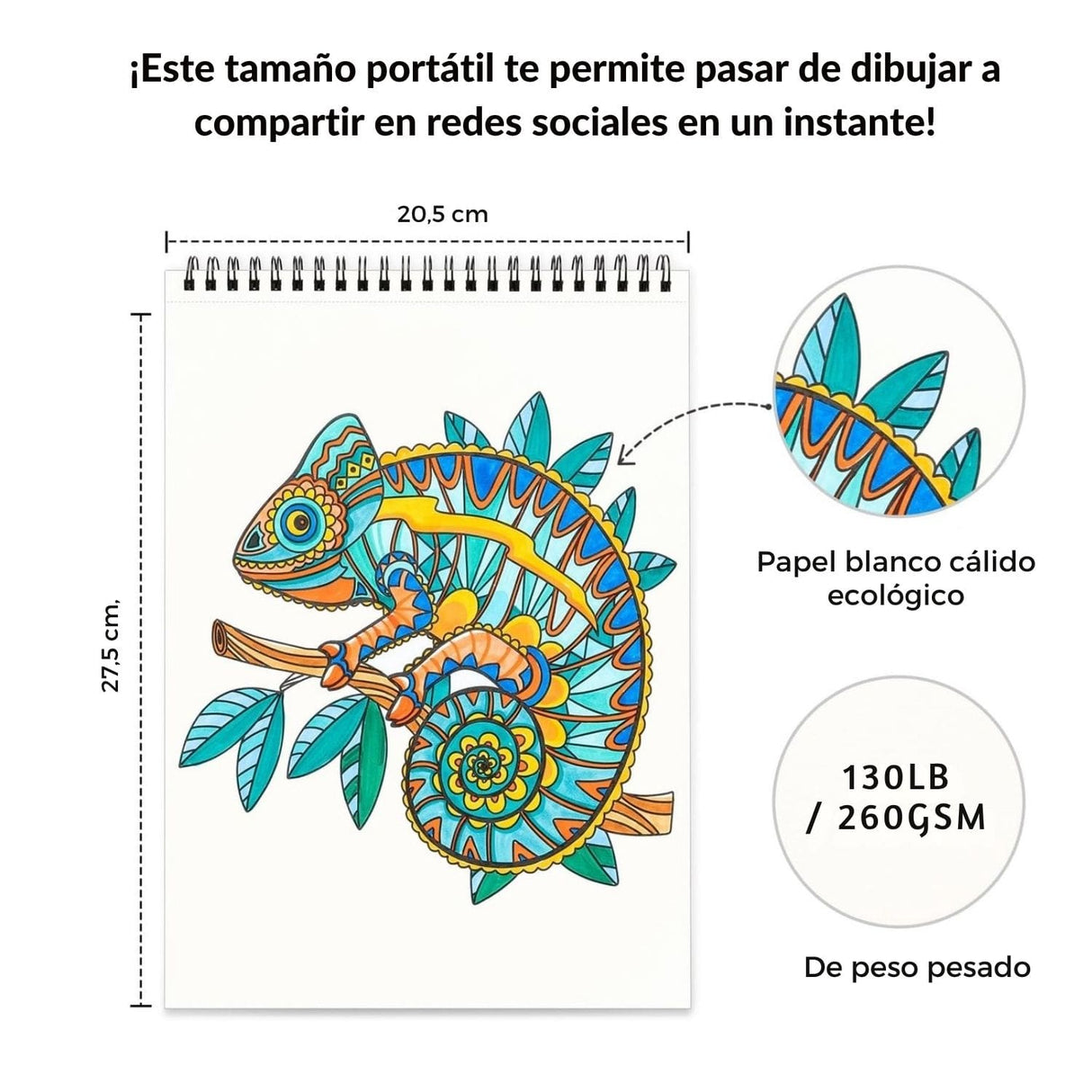 Ohuhu - Libro para Colorear Mandala & Animals