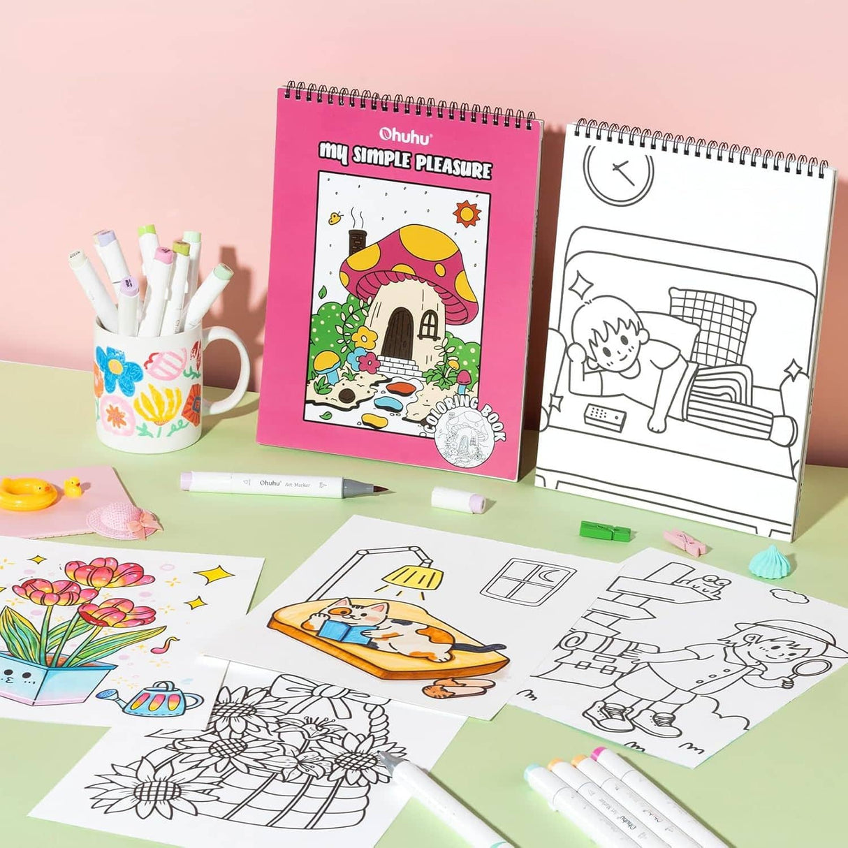 Ohuhu - Libro para Colorear My Simple Pleasure