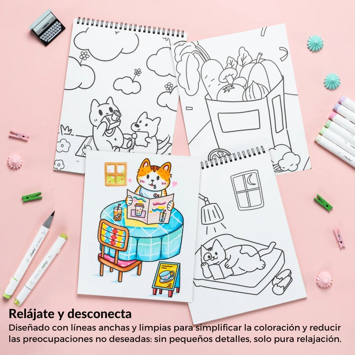 Ohuhu - Libro para Colorear My Simple Pleasure