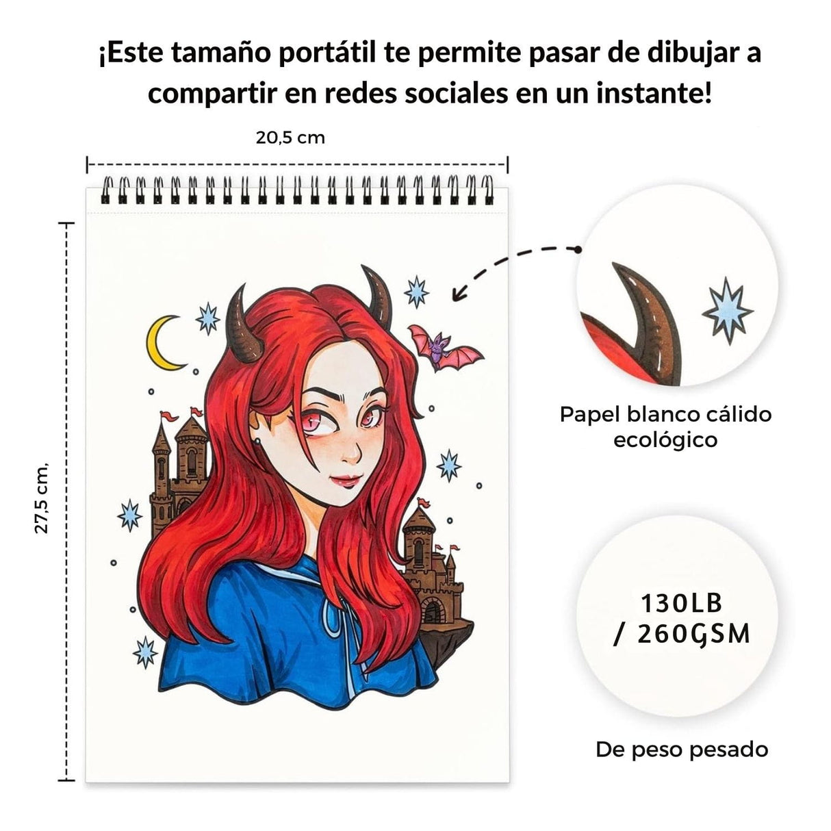 Ohuhu - Libro para Colorear Portraits of Joy