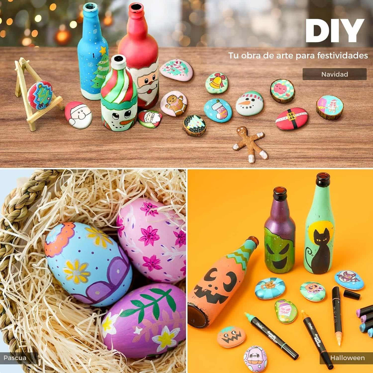 Ohuhu - Marcadores Acrílicos Kakaako Doble Punta