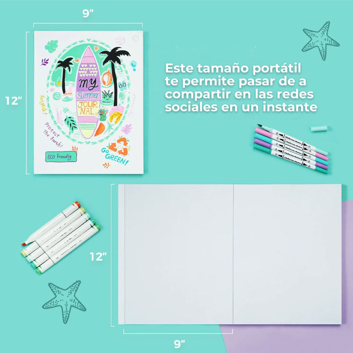 Ohuhu Marker Pad - Block para Marcadores 150 g/m2 60h 22,9 x 30,5 cm