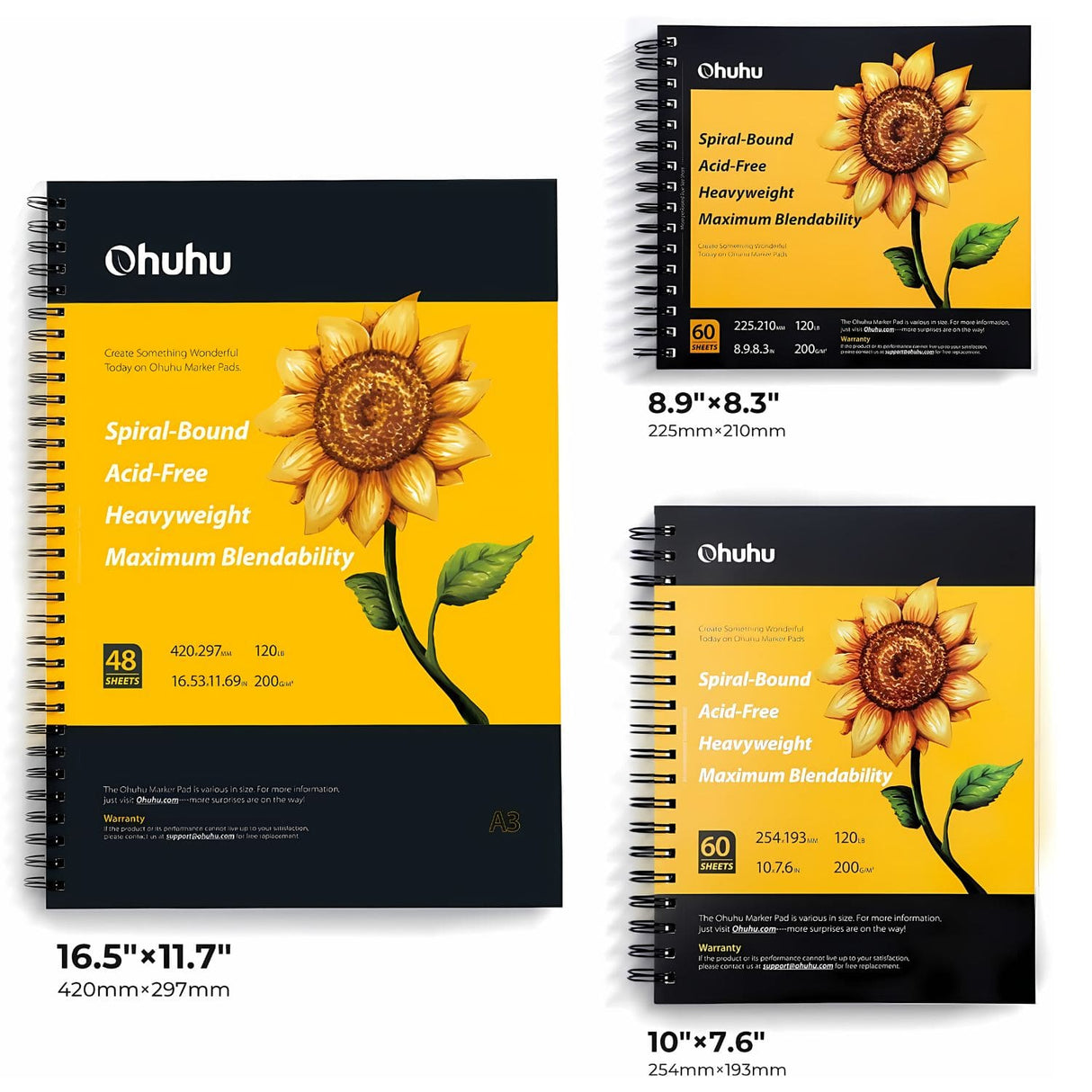 Ohuhu Marker Pad - Croquera para Marcadores 200 g/m2