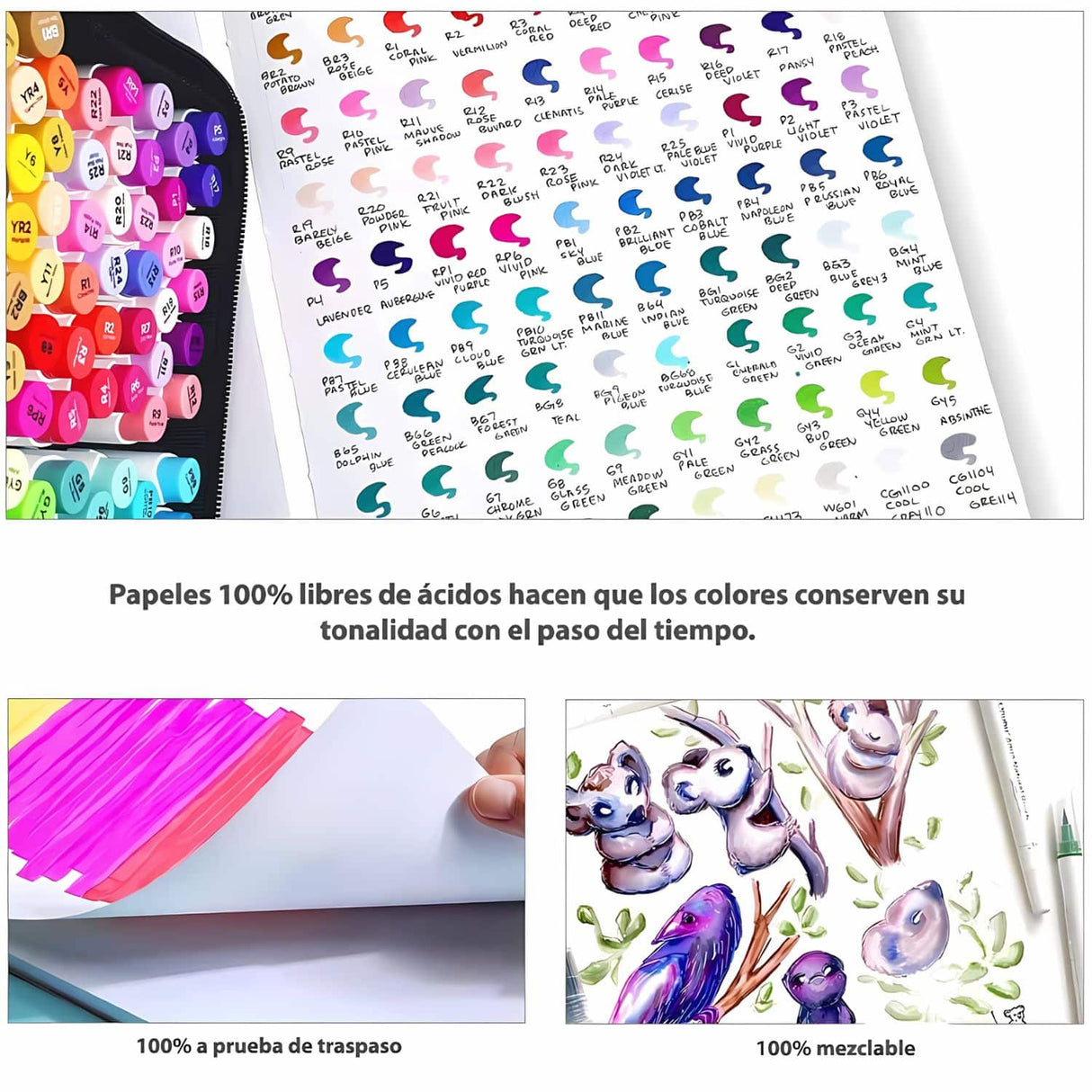 Ohuhu Marker Pad - Croquera para Marcadores 200 g/m2