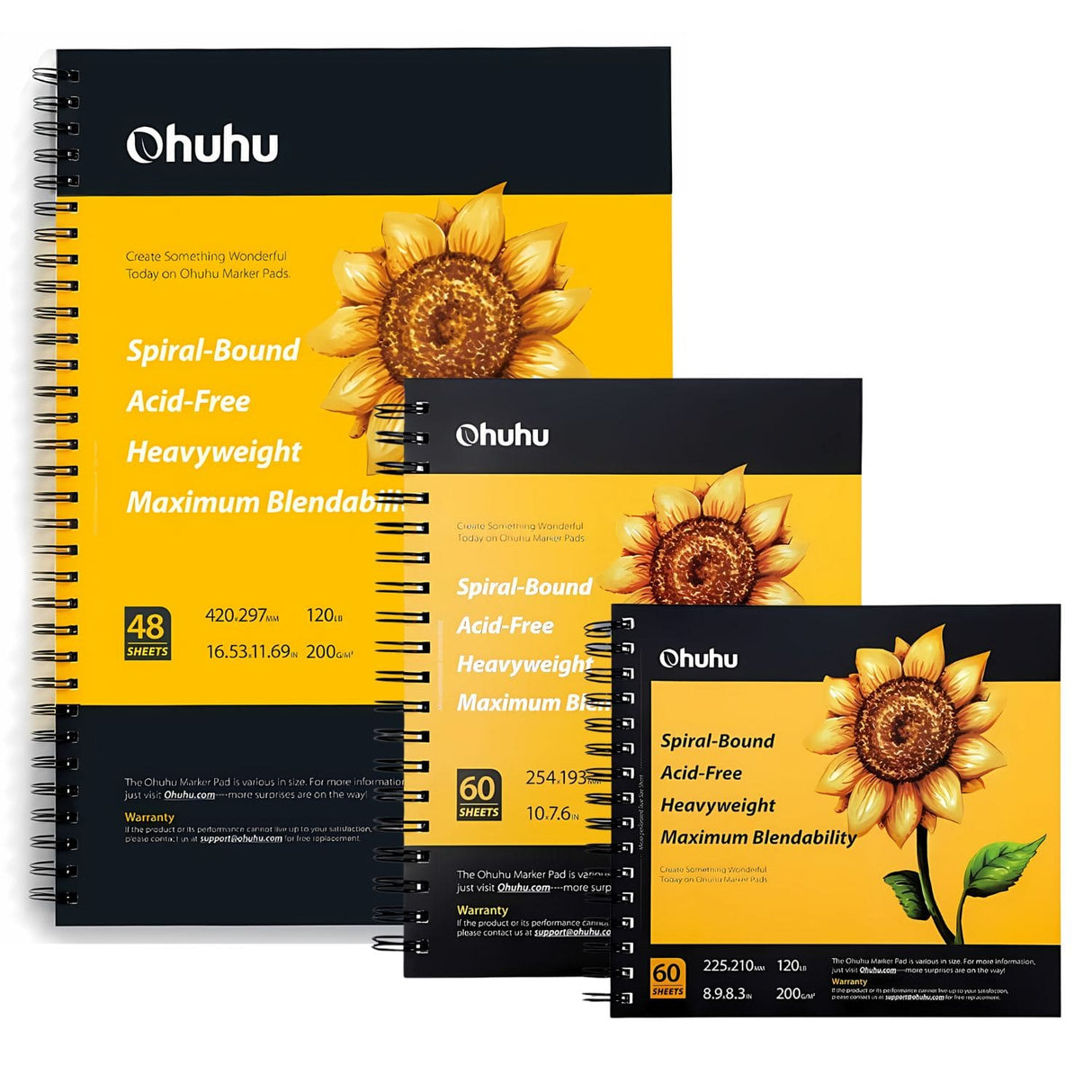 Ohuhu Marker Pad - Croquera para Marcadores 200 g/m2