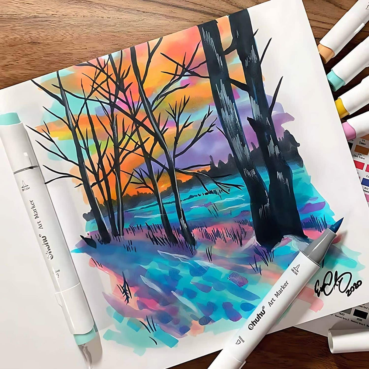 Ohuhu Marker Pad - Libreta para Marcadores 200 g/m2