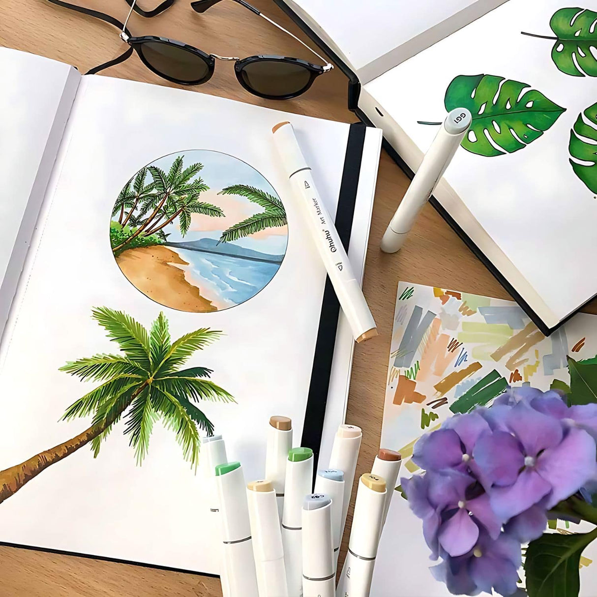 Ohuhu Marker Pad - Libreta para Marcadores 200 g/m2