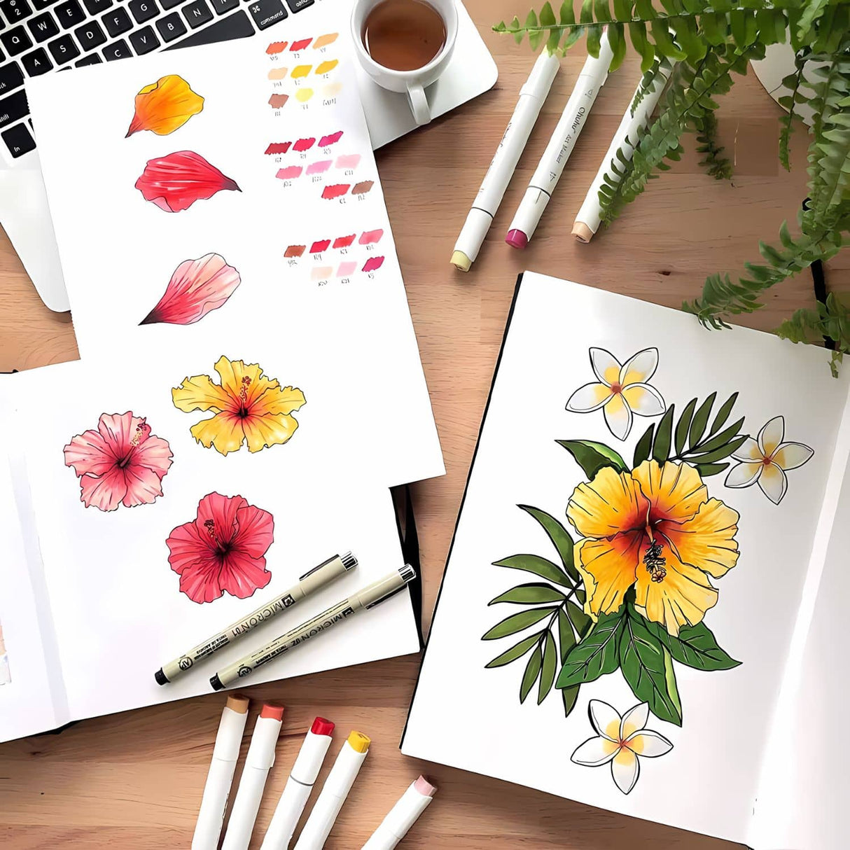 Ohuhu Marker Pad - Libreta para Marcadores 200 g/m2