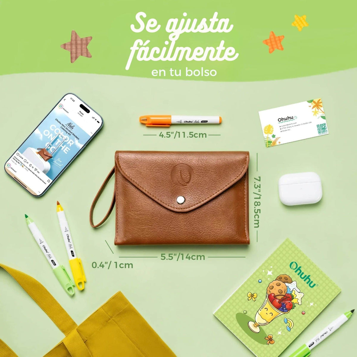 Ohuhu - Set 12 Marcadores al Alcohol Nalu Travel Kit