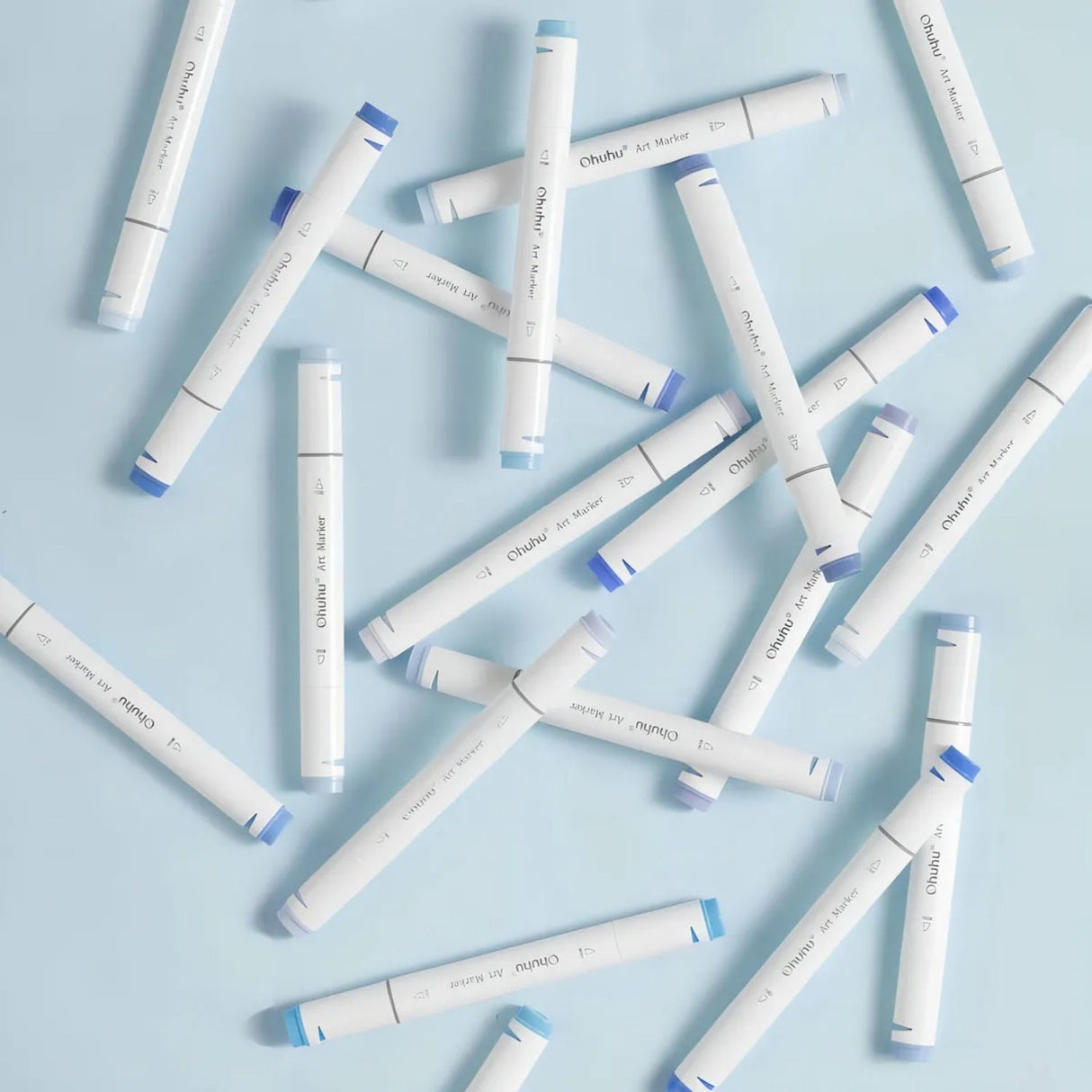 Ohuhu - Set 120 Marcadores al Alcohol Oahu Doble Punta