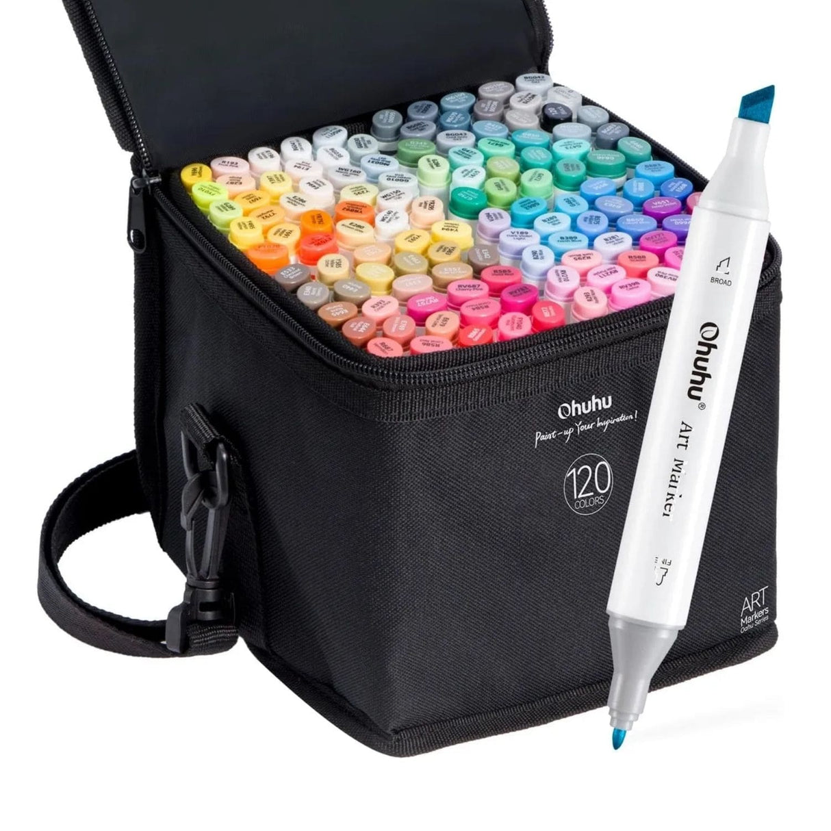 Ohuhu - Set 120 Marcadores al Alcohol Oahu Doble Punta