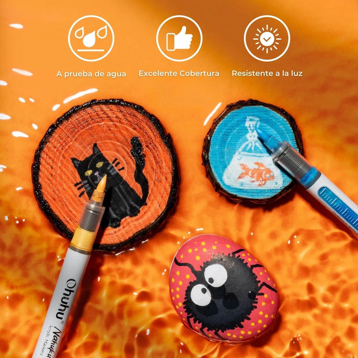 Ohuhu - Set 24 Marcadores Acrílicos Nahuku