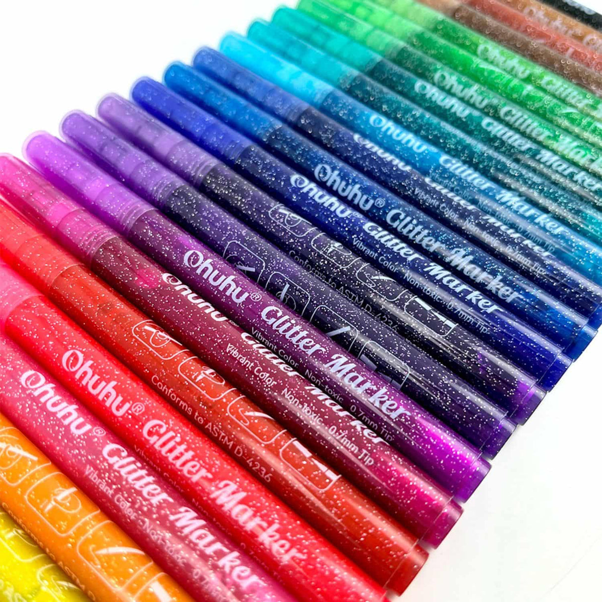 Ohuhu - Set 24 Marcadores Glitter Marker