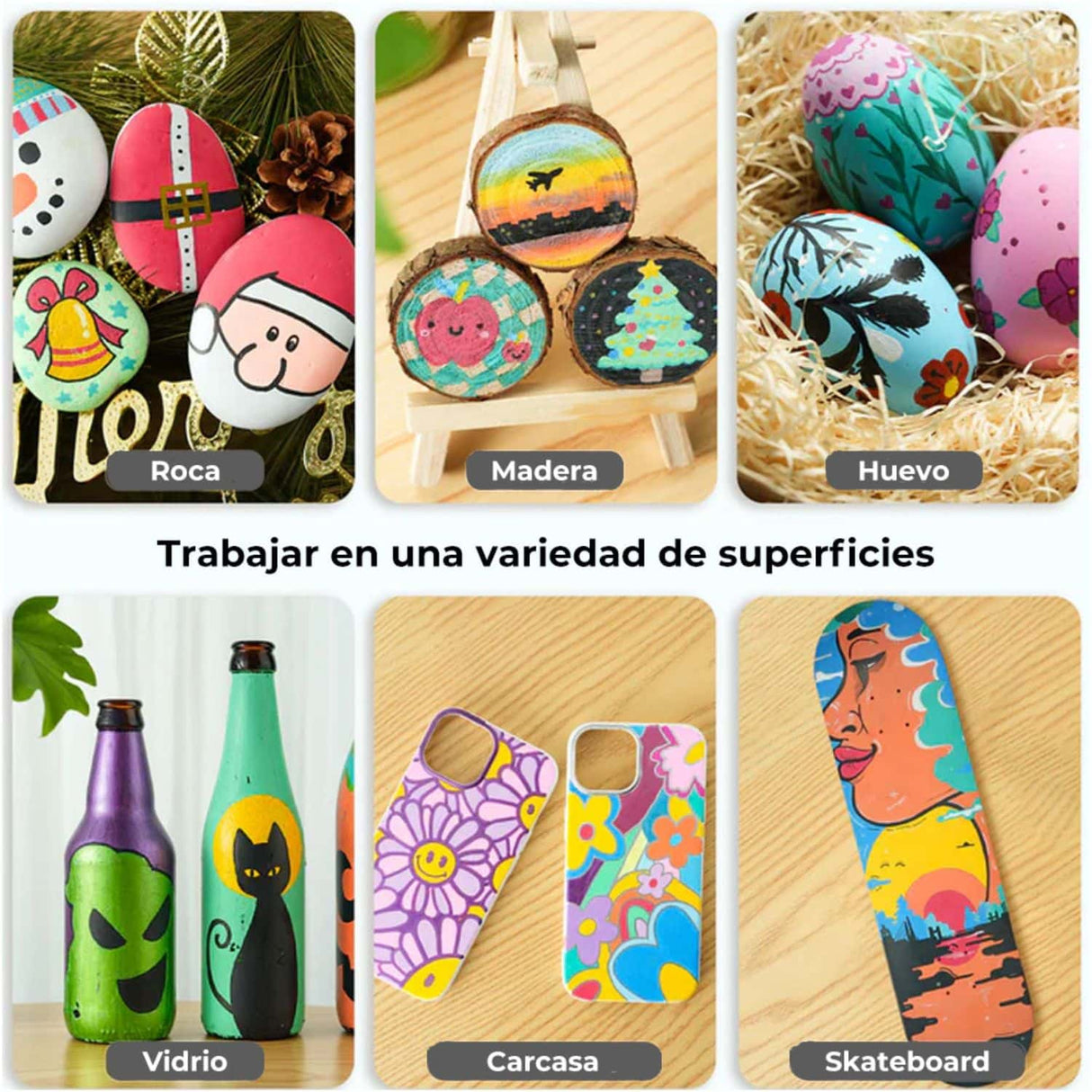 Ohuhu - Set 30 Marcadores Acrílicos Kakaako Doble Punta