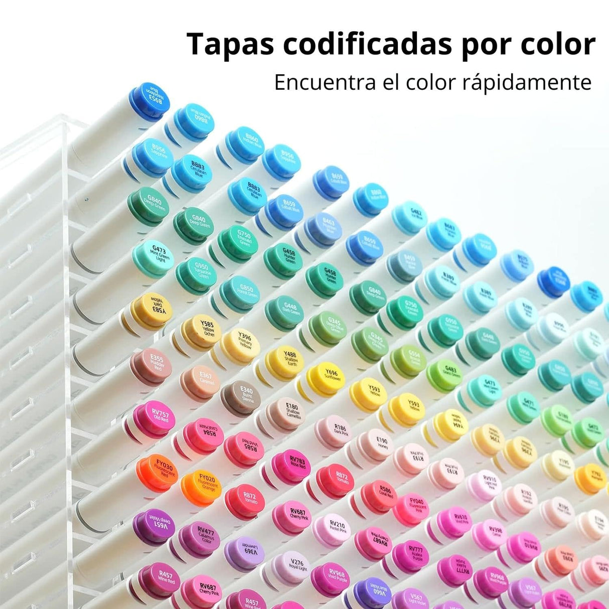 Ohuhu - Set 320 Marcadores al Alcohol Oahu Doble Punta