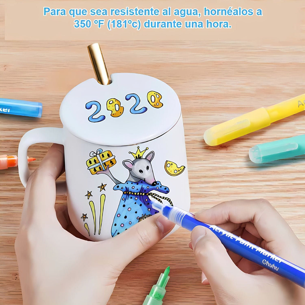 Ohuhu - Set 40 Marcadores Acrílicos para Manualidades