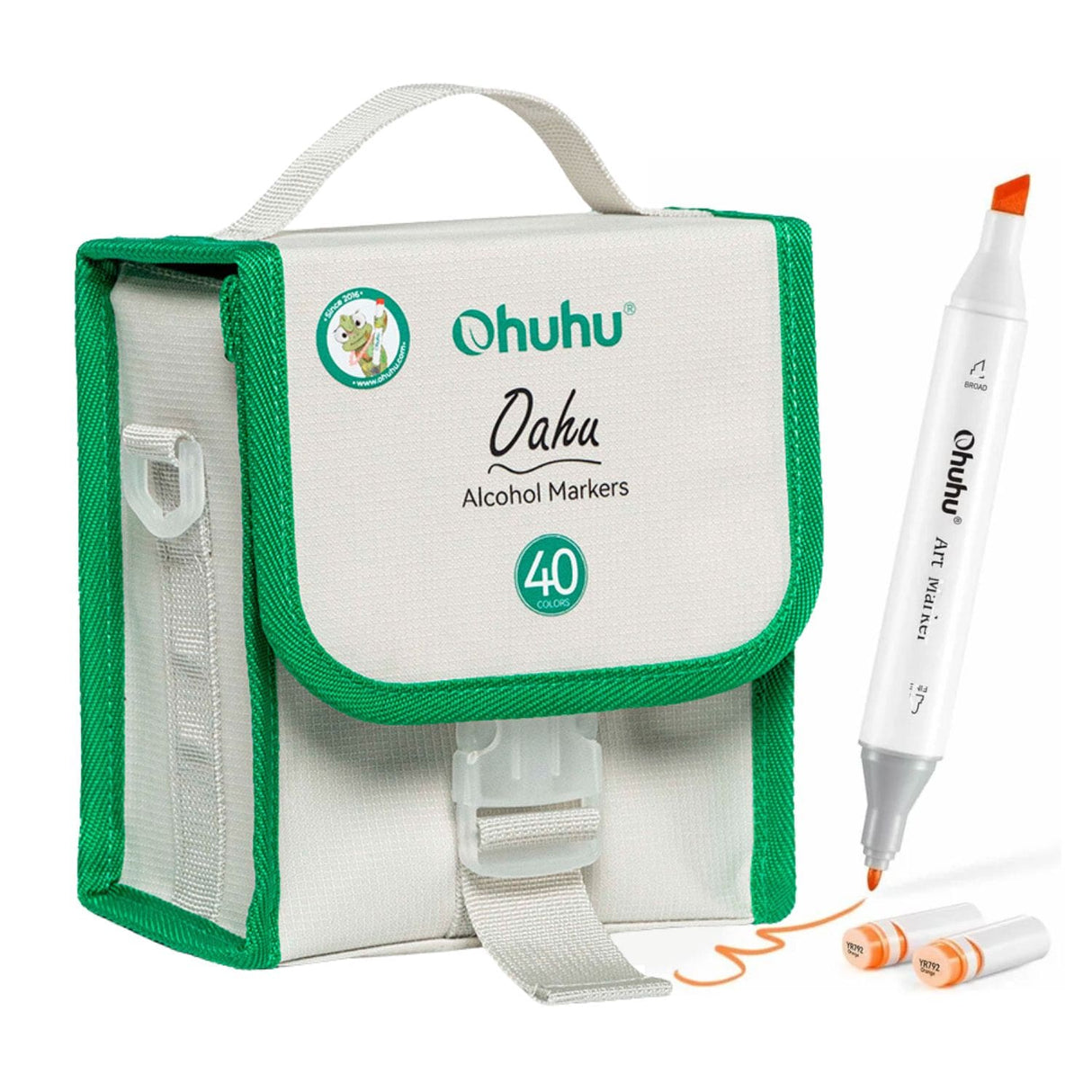 Ohuhu - Set 40 Marcadores al Alcohol Oahu Doble Punta