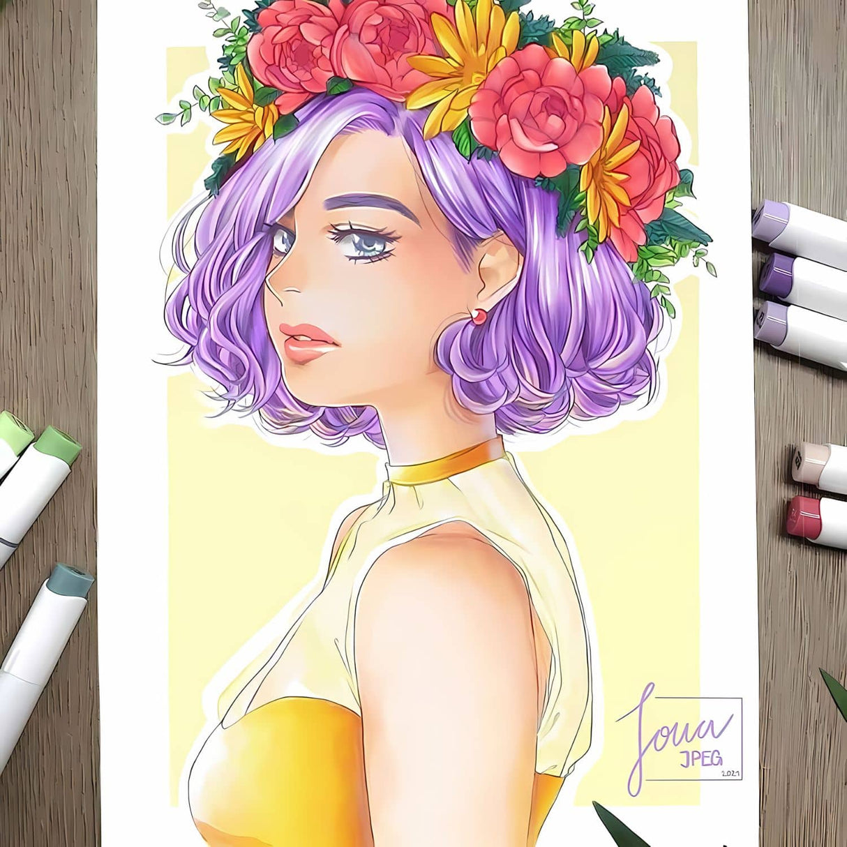 Ohuhu - Set 48 Marcadores al Alcohol Honolulu A Doble Punta Mid Tones