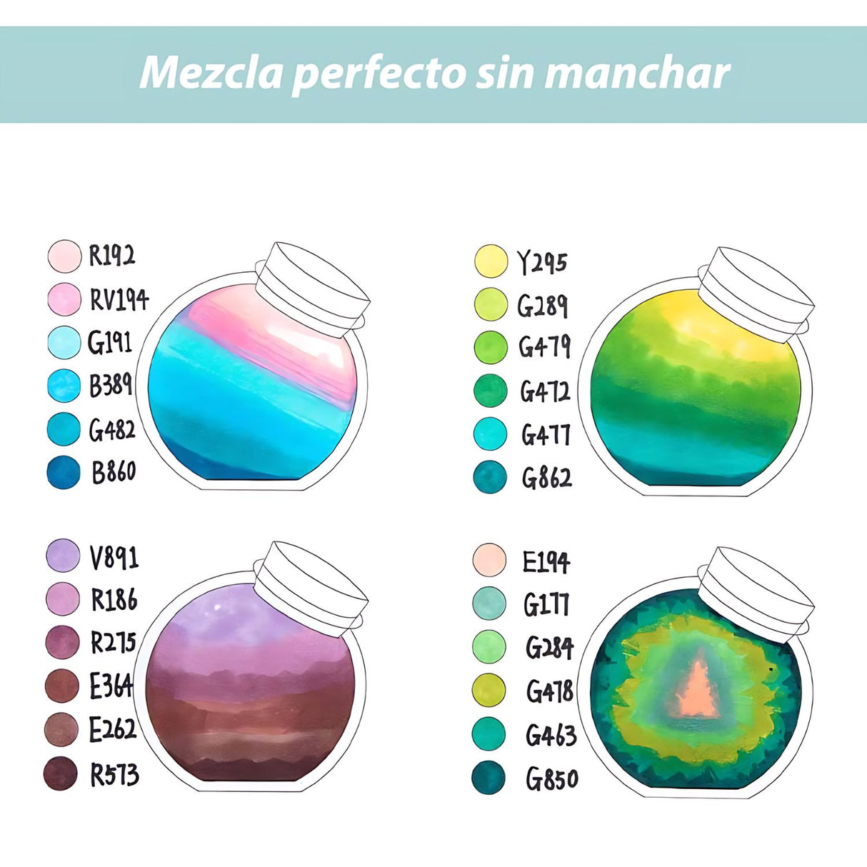 Ohuhu - Set 60 Marcadores al Alcohol Kaala Landscape Tones Fina y Biselada