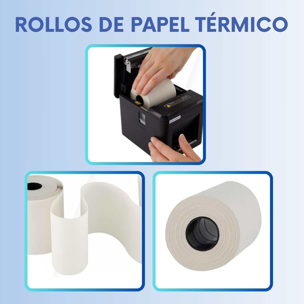 ThermalStar - Pack 10 Rollos Papel Térmico 80 m x 80 mm