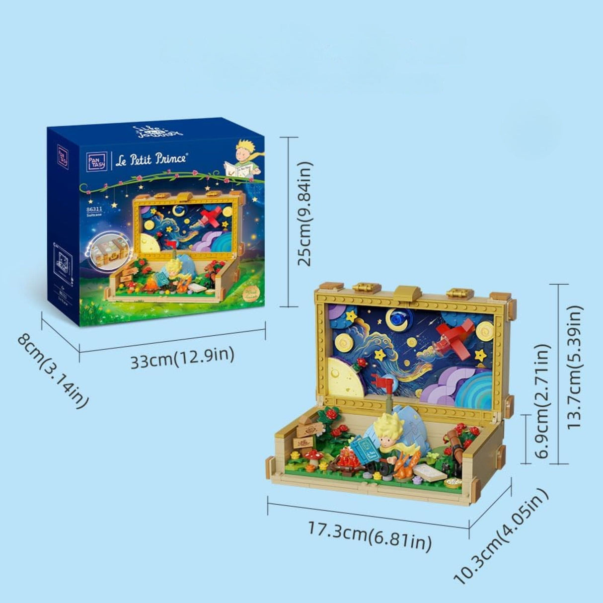 Pantasy - Juego de Bloques El Principito Le Petit Prince Suitcase