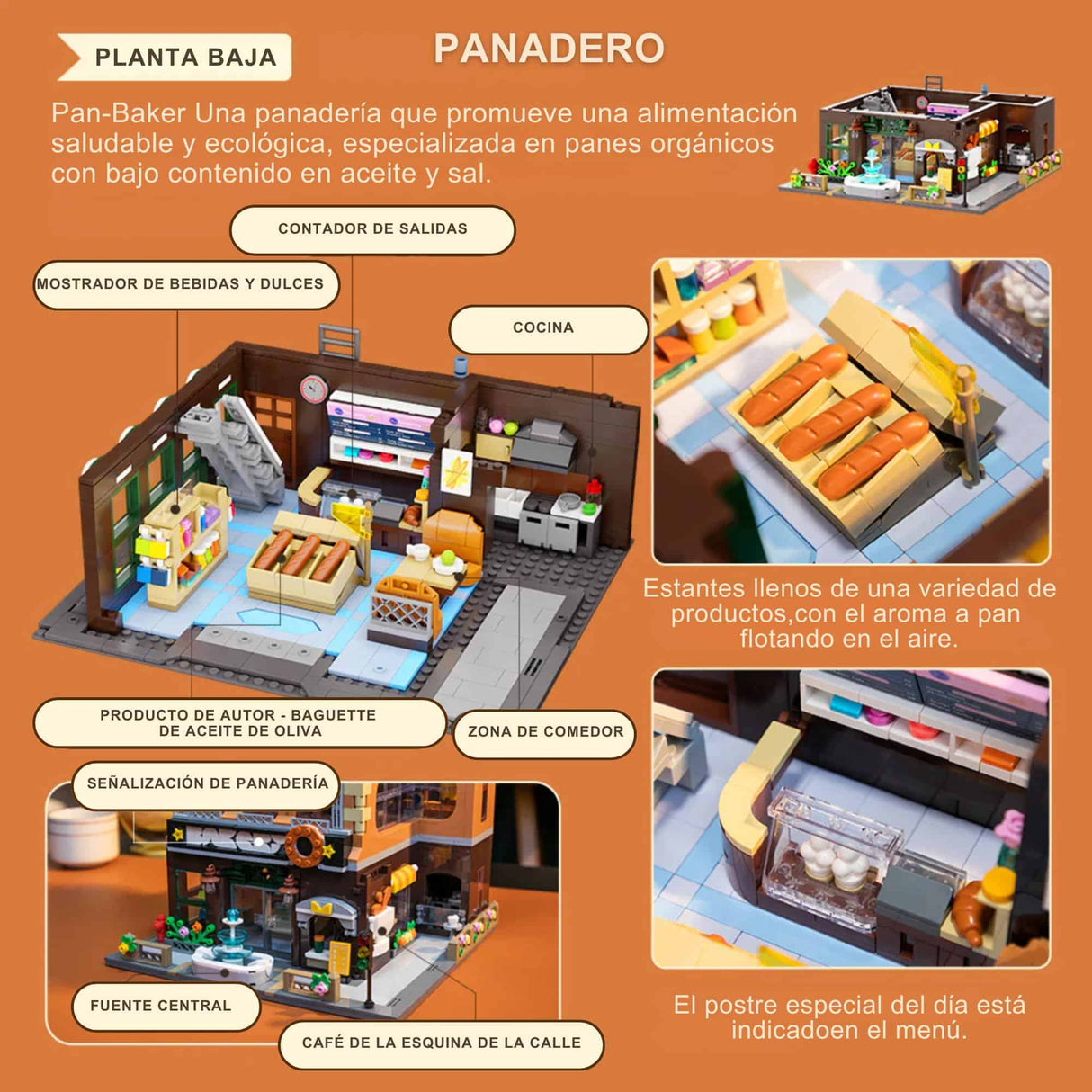 Pantasy - Juego de Bloques Panadería