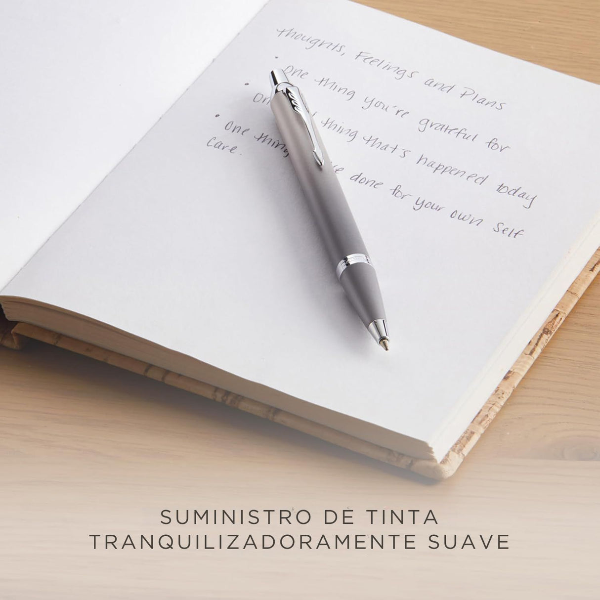 Parker - Bolígrafo IM Writing Rituals Tinta Azul, Punta M, Grey