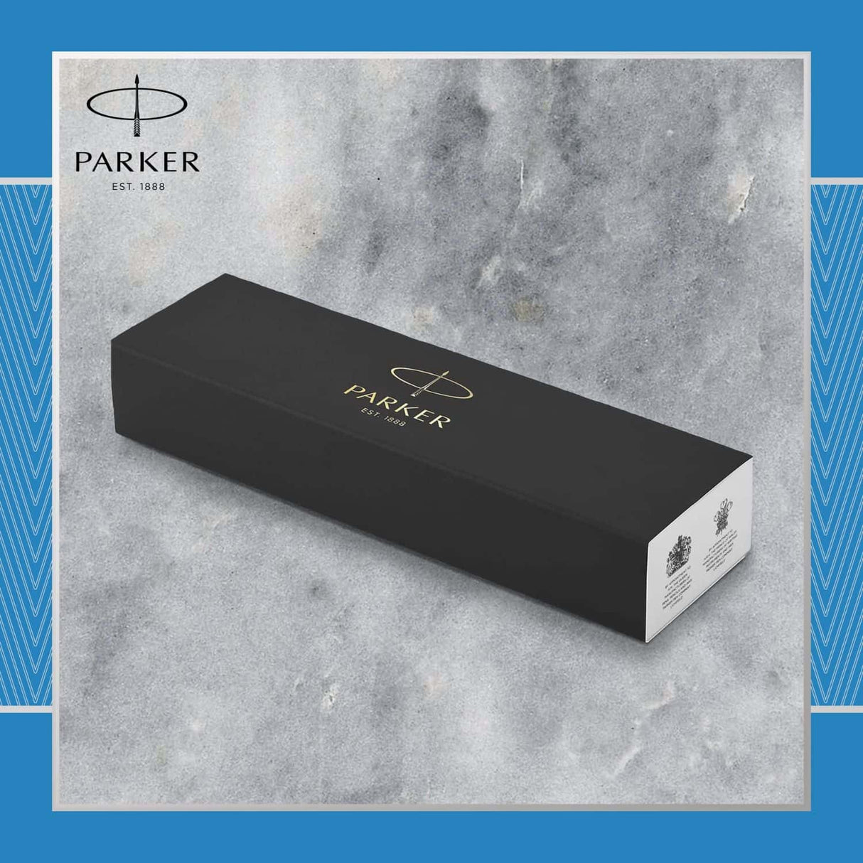 Parker Im Premium - Boligrafo Premium Gray Lacquer, Chrome Trim, Punta Media, Tinta Azul