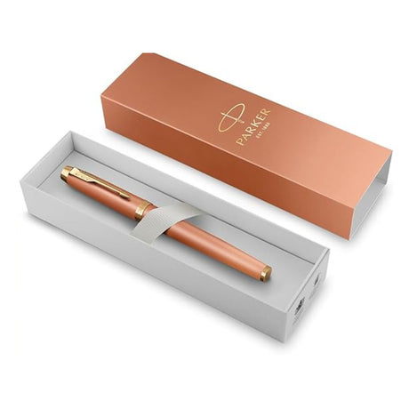 Parker - Pluma IM Writing Rituals Tinta Azul, Punta M, Uplifting Orange