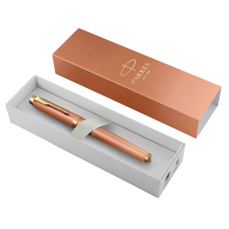 Parker - Rollerball IM Writing Rituals Tinta Azul, Punta F, Uplifting Orange