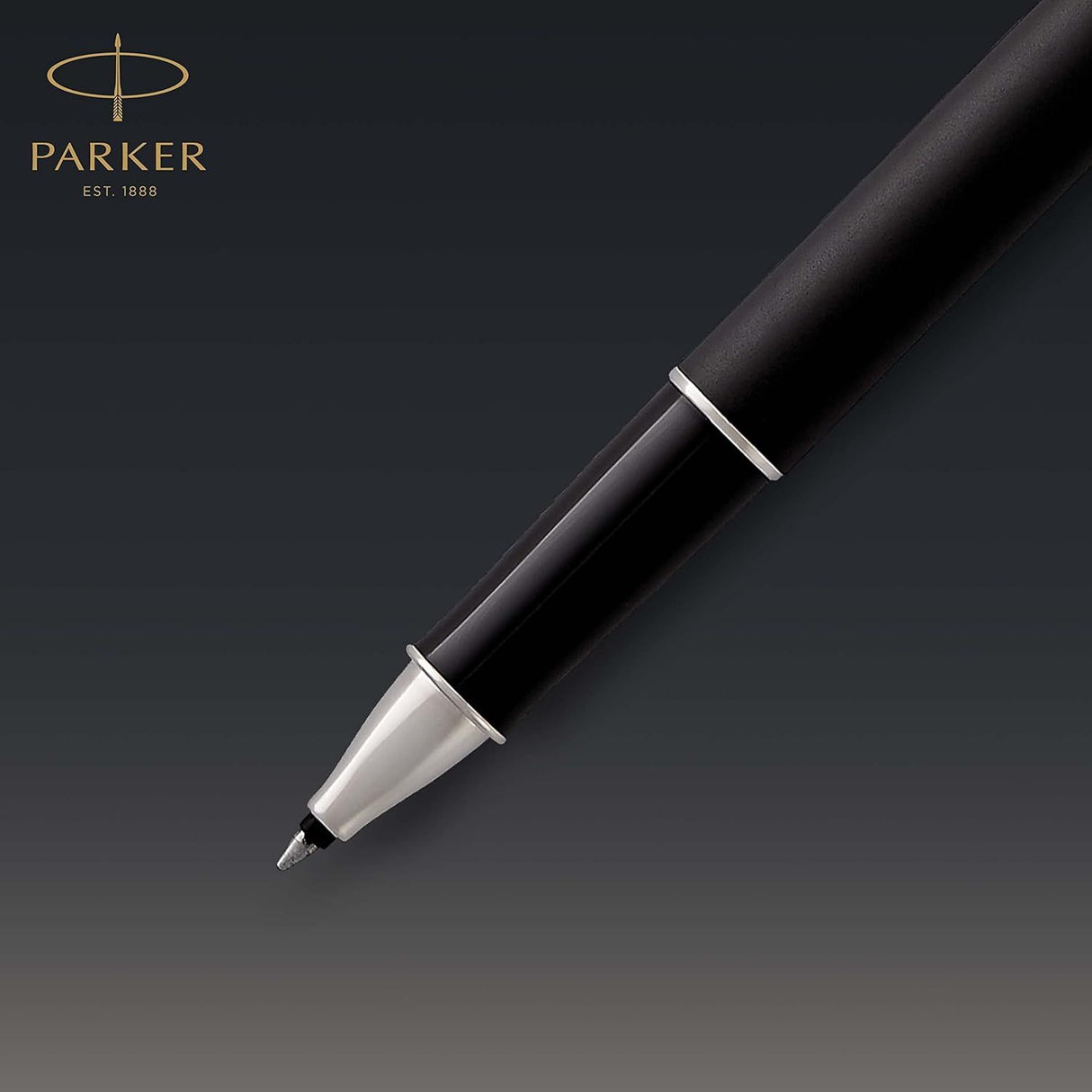 Parker Sonnet - Boligrafo Matte Black Lacquer Palladium Trim, Punta Media, Tinta Negra